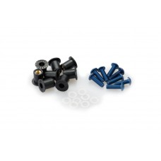 SCREW KIT ANODIZED FOR SCREENS WITH SILENTBLOCKS - BLUE